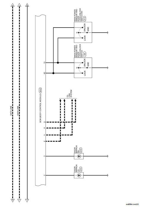 Nissan Rogue Service Manual: Wiring diagram - With intelligent key